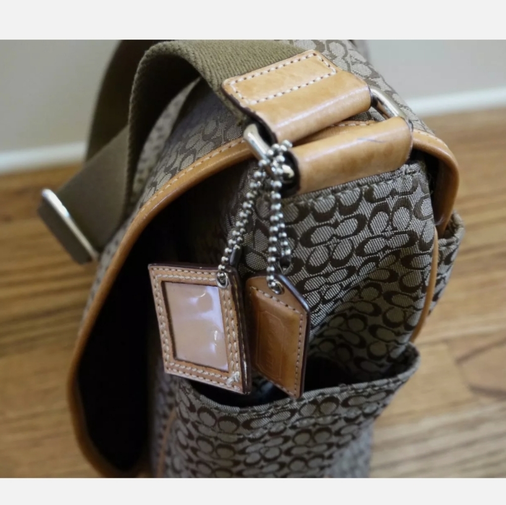 Coach Diaper Bag Signature Brown Print - Picture 7 of 11